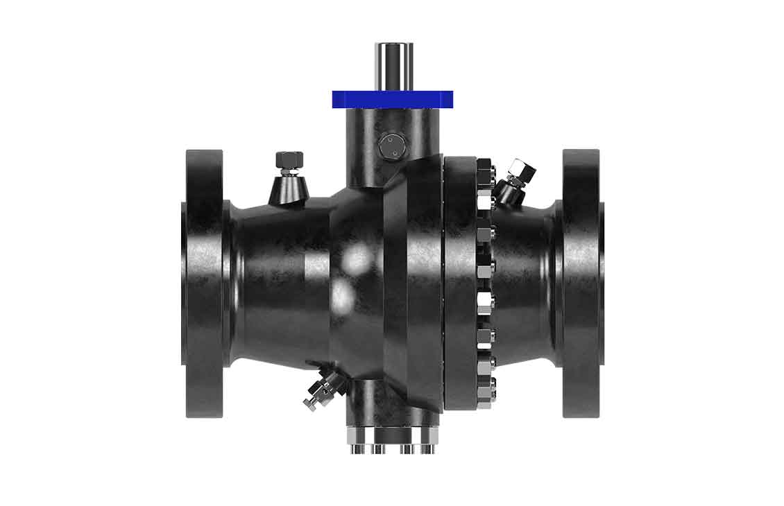 3D render of the WKM 370D6 trunnion-mounted ball valve.