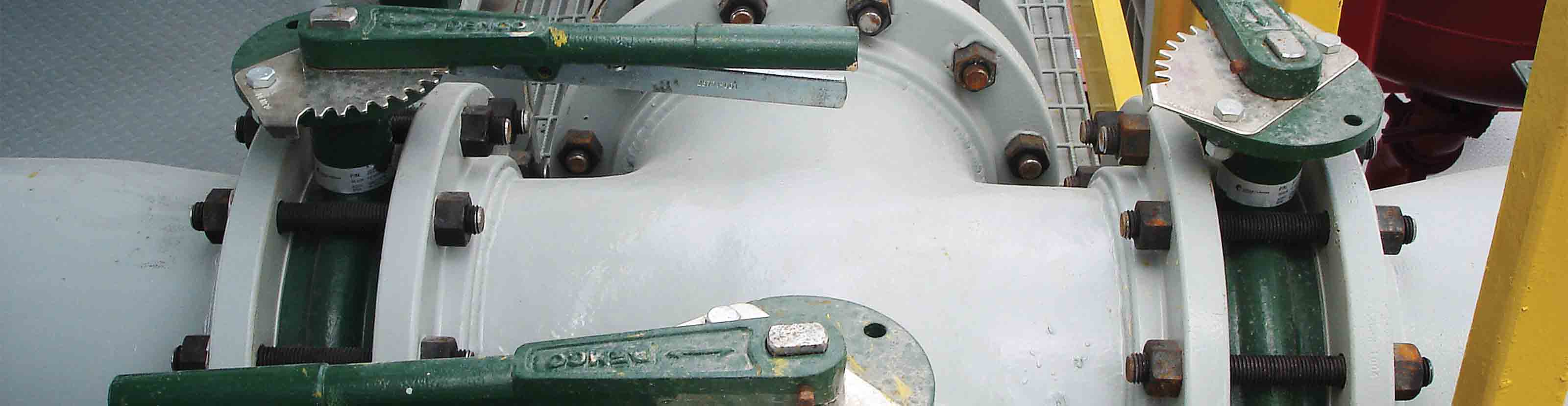 a butterfly valve in the field