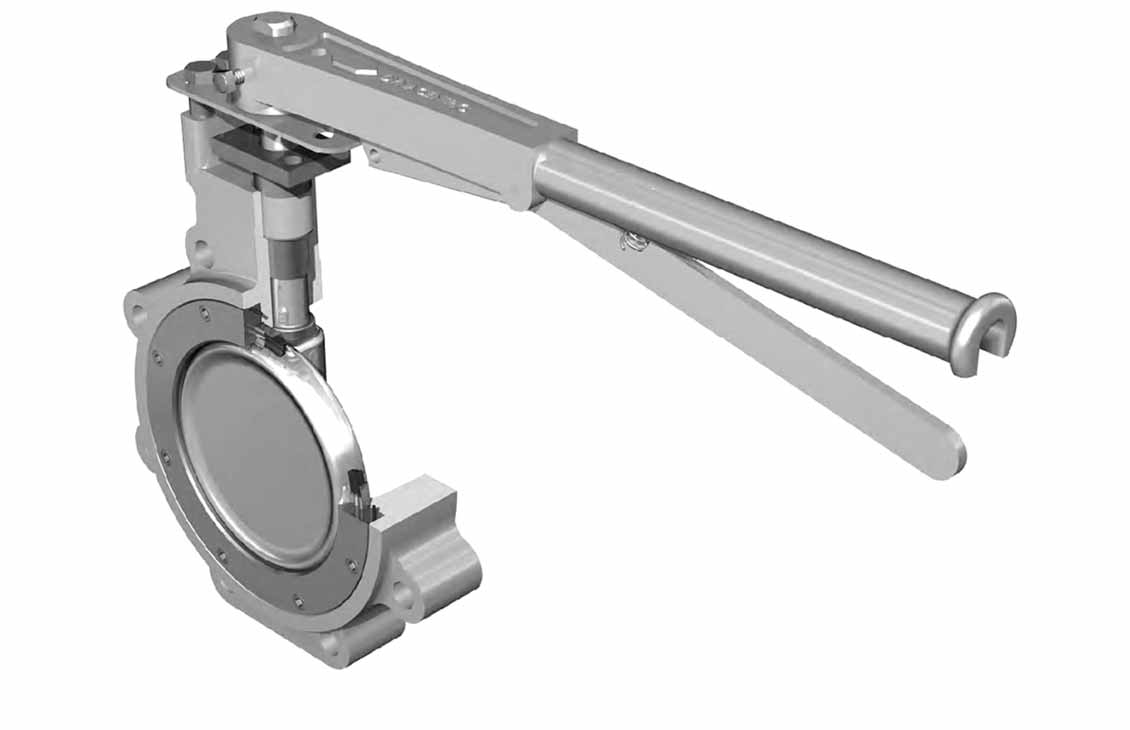WKM double offset valve 3D rendering