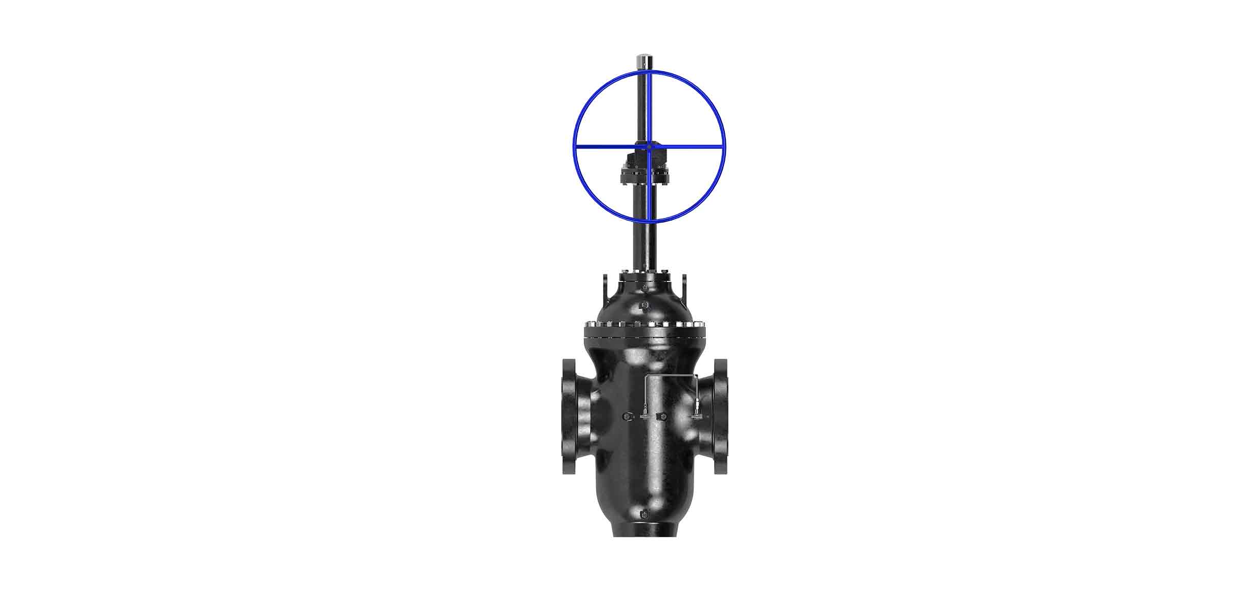 3D render of gate valve