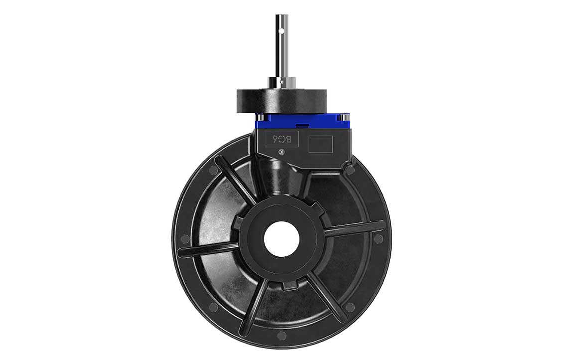 Rendering of Dynatorque BG multiturn bevel gear.