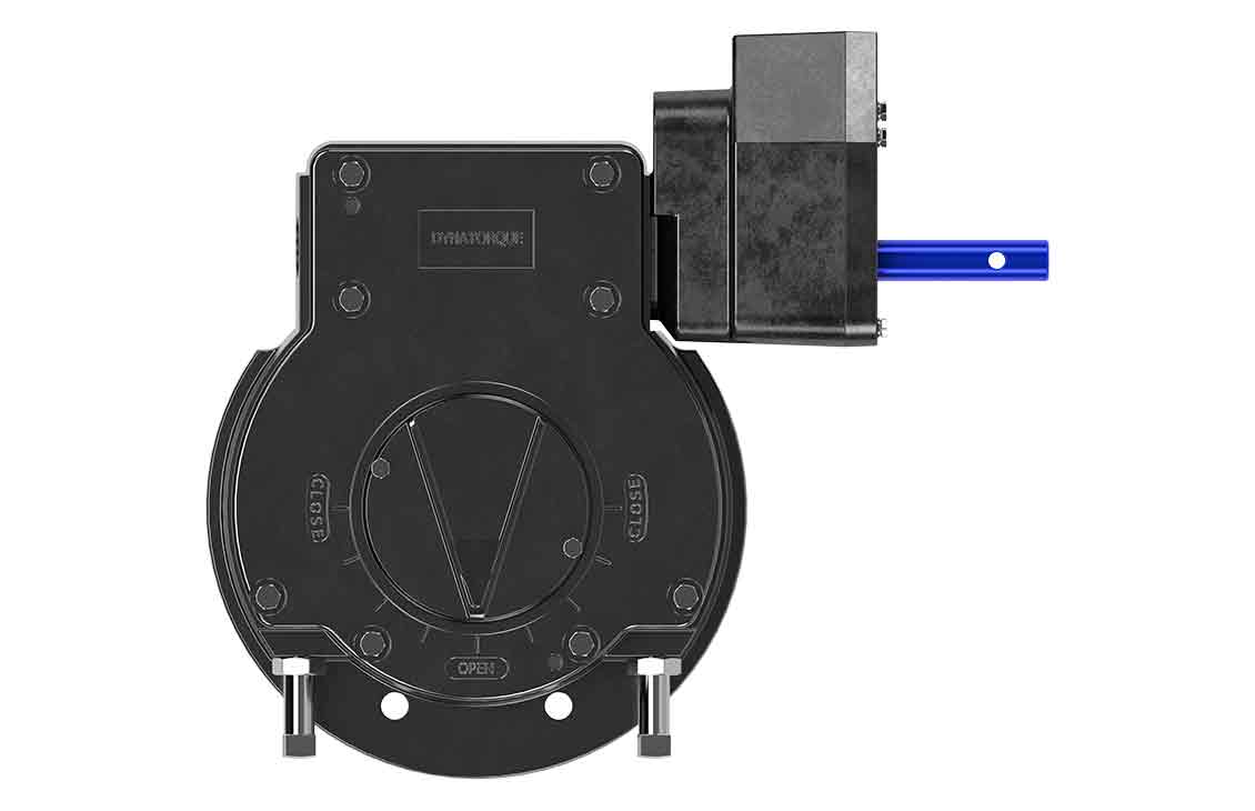 Rendering of a Dynatorque 90 quarter-turn worm gear.
