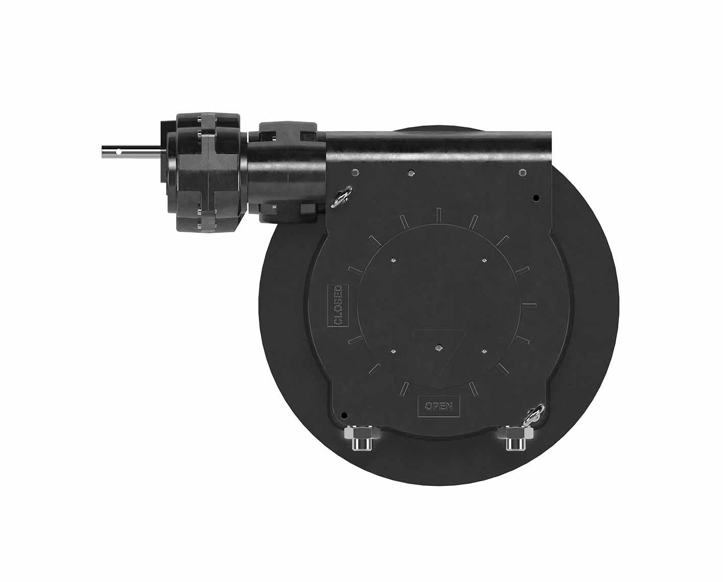 Rendering of a Maxtorque high-performance worm gear.