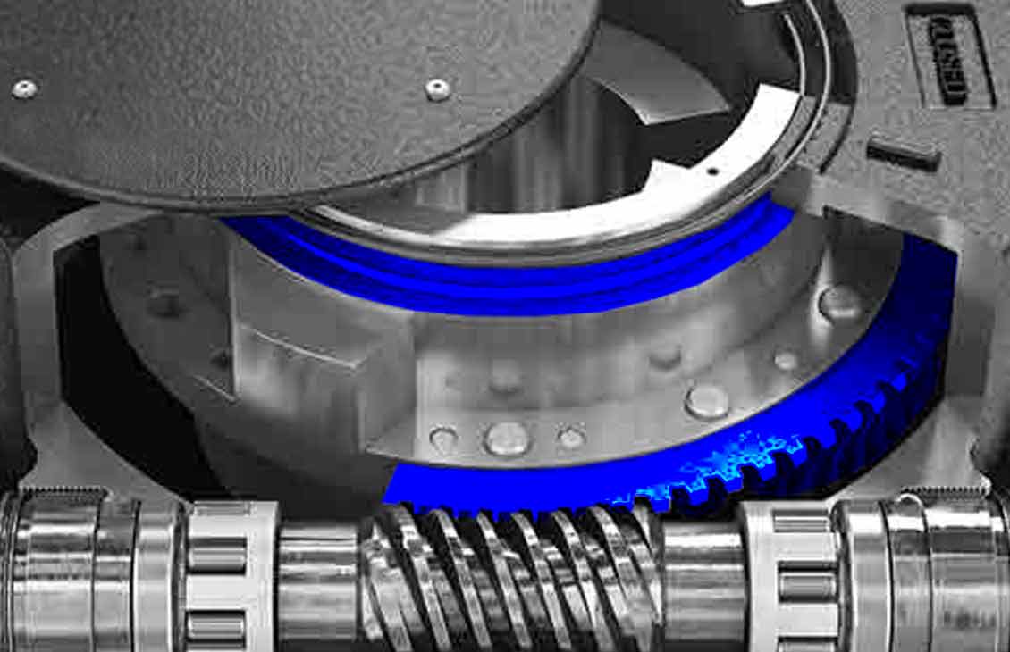 Maxtorque high-performance valve product showing the worm gear.
