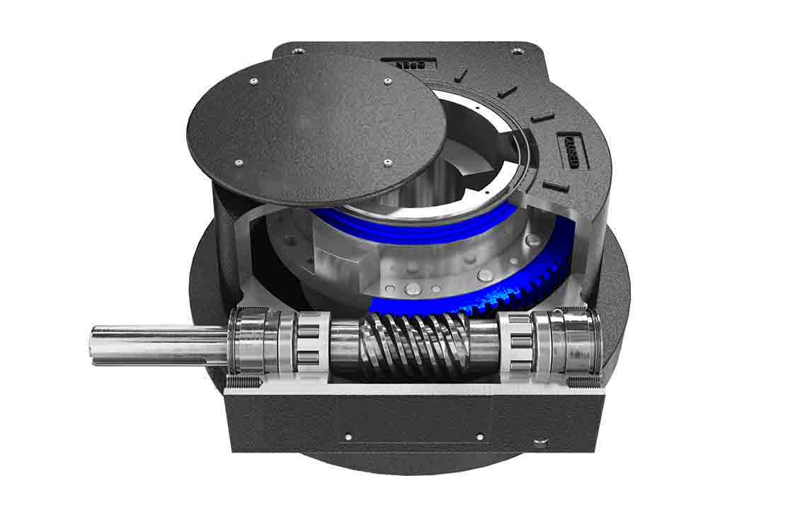 Maxtorque high-performance valve product showing the worm gear.
