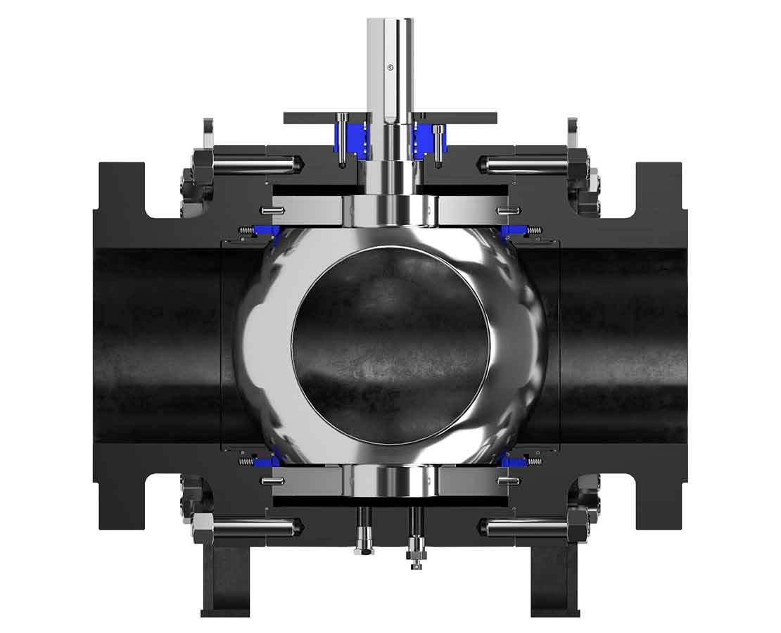 Cutaway view of a B5 Grove valve.