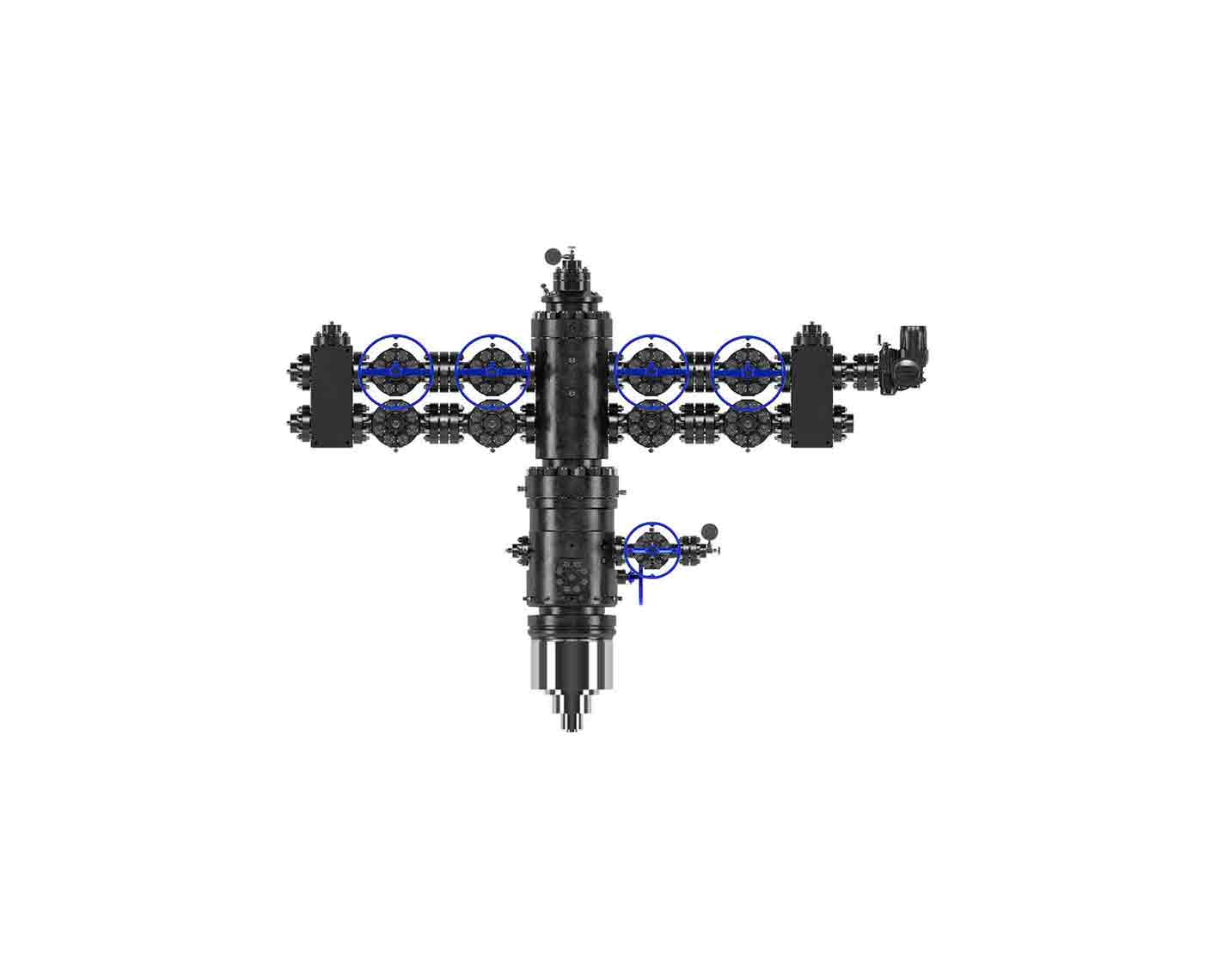 Rendering of Adapt universal lift-ready production tree configured for gas lift.