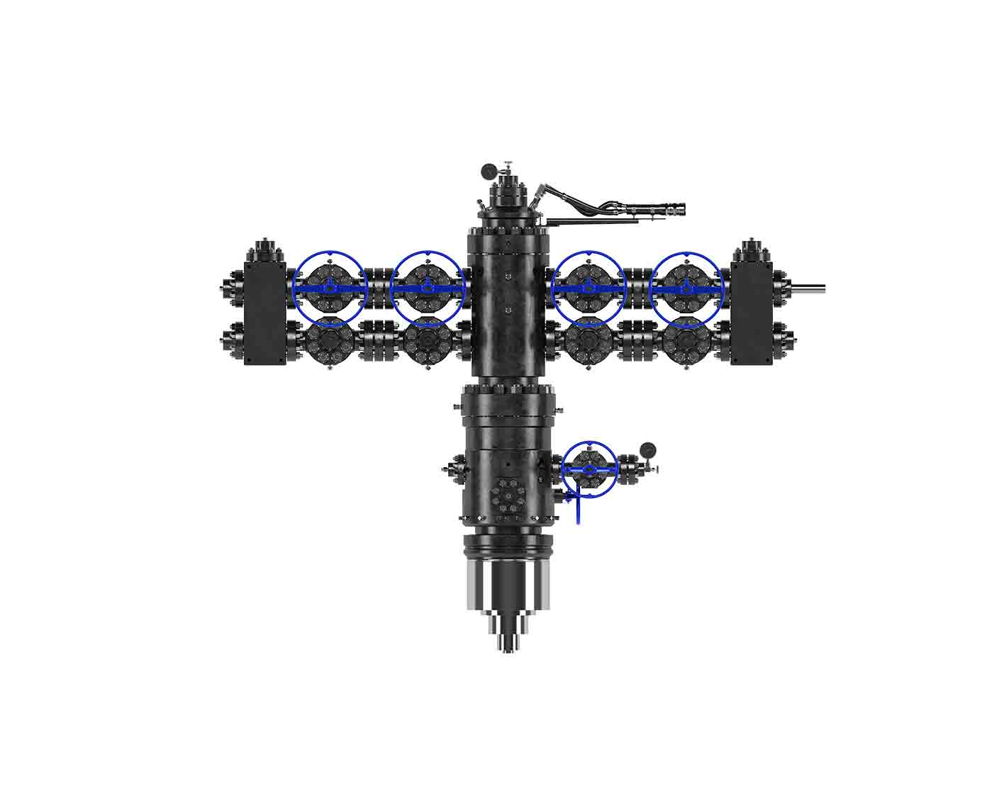 Rendering of Adapt universal lift-ready production tree configured for use with an ESP.