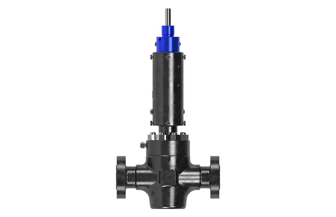 Rendering of an MH70X hydraulic gate valve actuator.