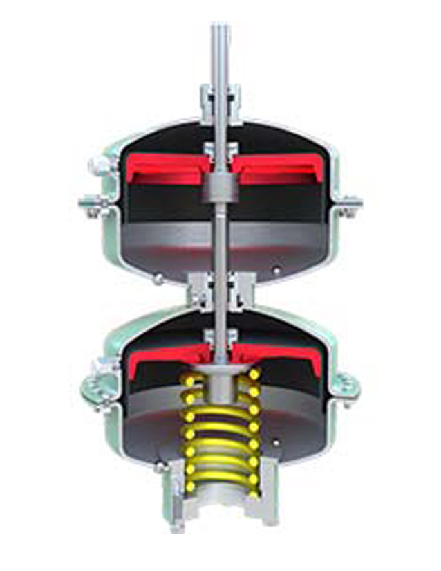 Cutaway of Saf-T-Gard Pneumatic Diaphragm Actuator MA16 Series