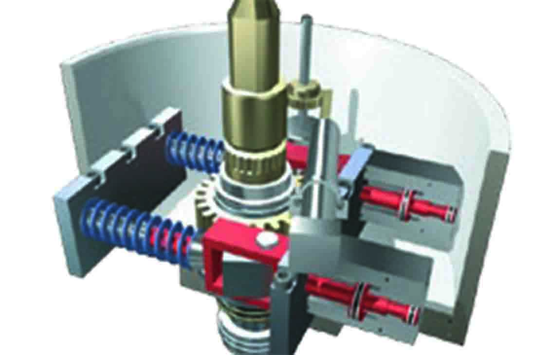 Subsea choke actuator cross section.