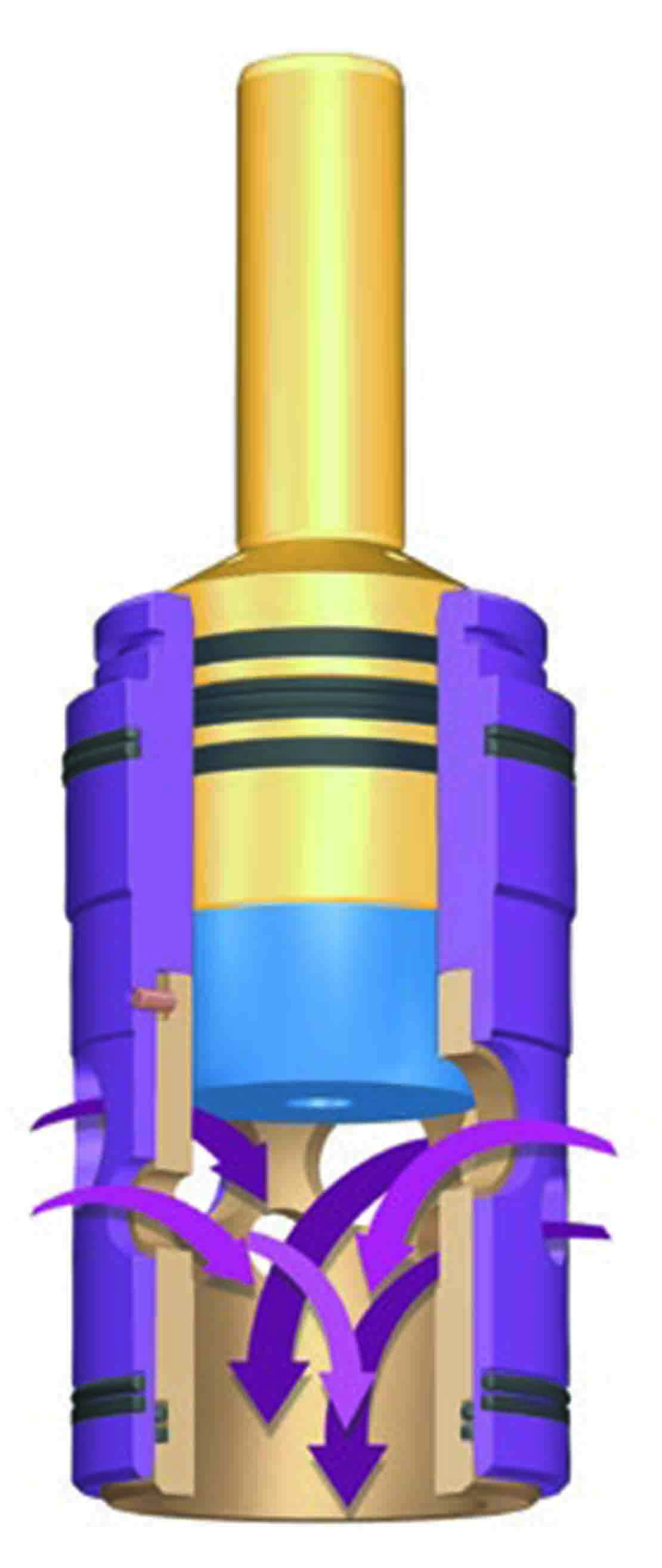 Subsea choke actuator engineering drawing.