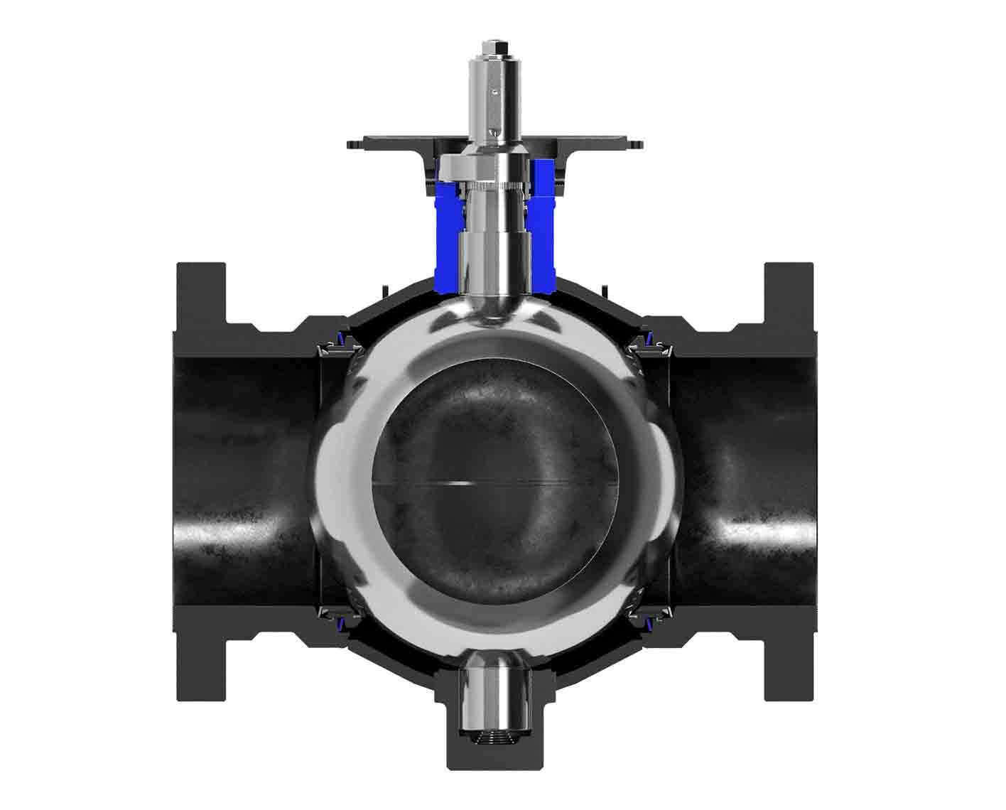 Cutaway image of a T31 valve, suitable for CCUS service.