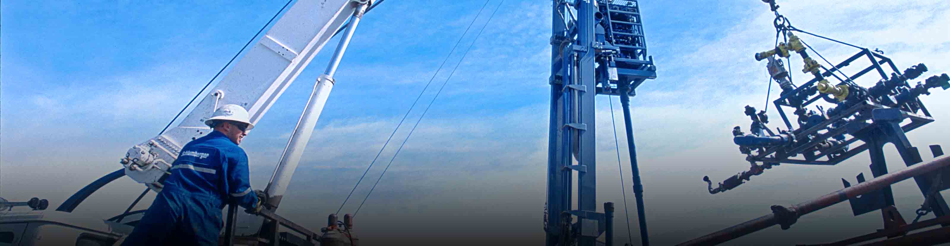 Schlumberger worker on rigsite.