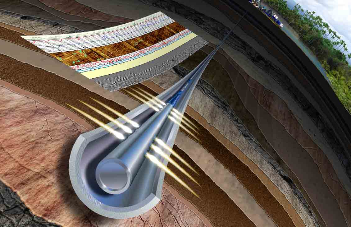 Illustration of the eFire-CT coiled tubing–deployed electronic firing head downhole.