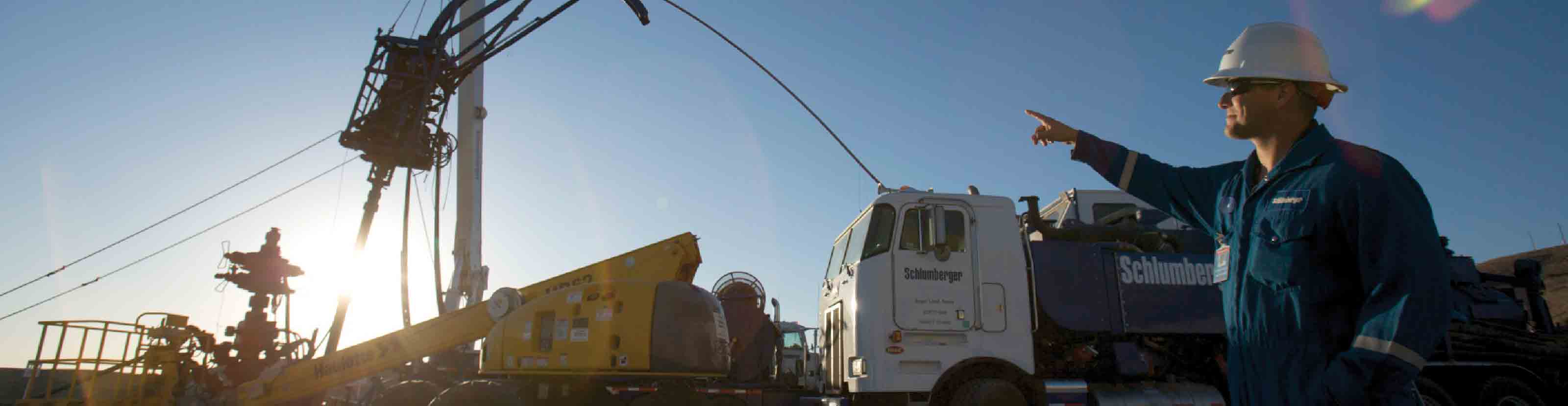 CT injector head being rigged up on location.