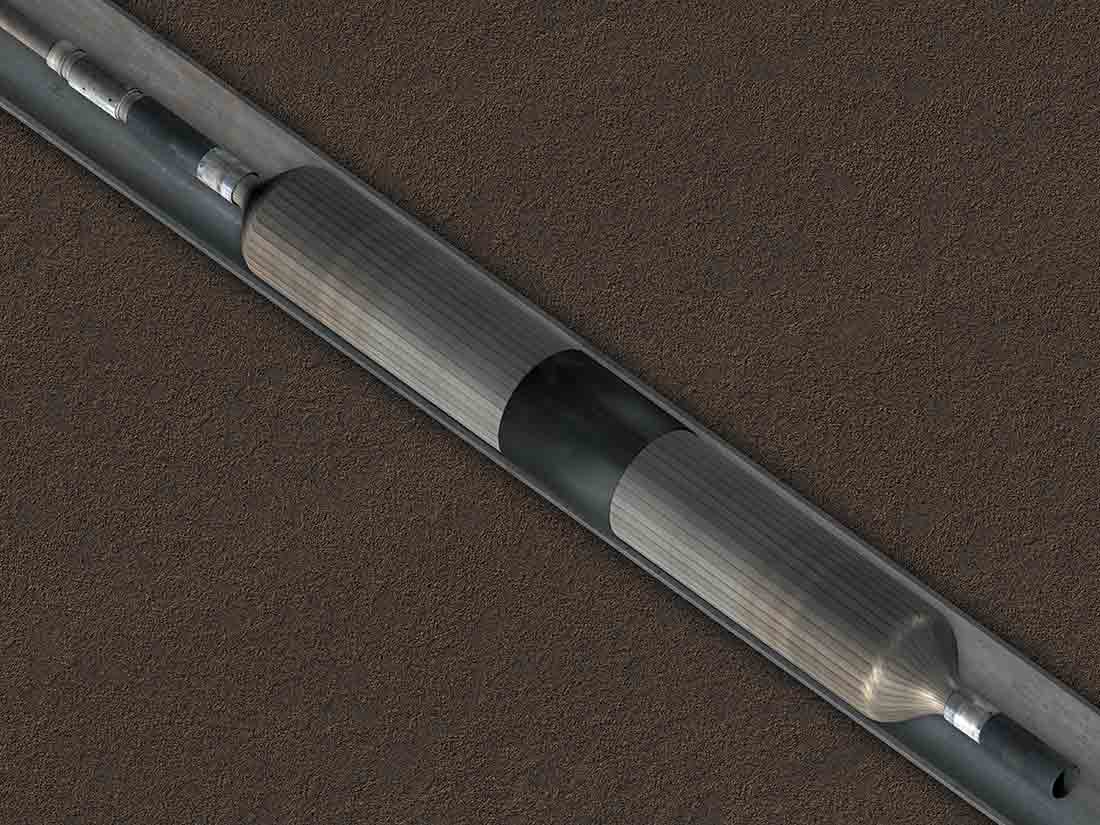 CoilFLATE cased hole image.