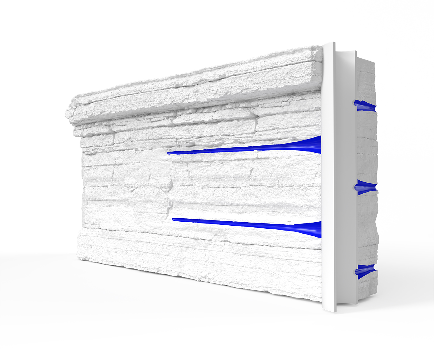 3D graphic of perforation.