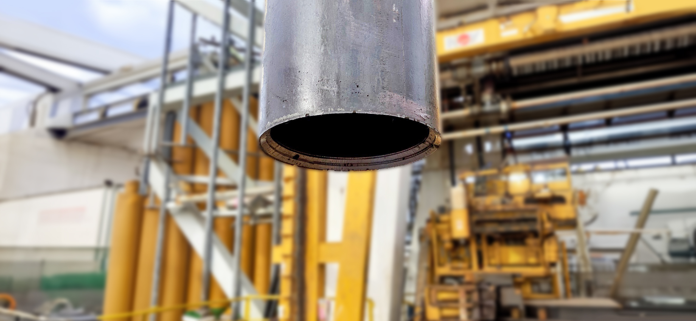 Casing pulled out of hole shows a smooth mechanical cut made by the ReSOLVE iX tubing cutter.