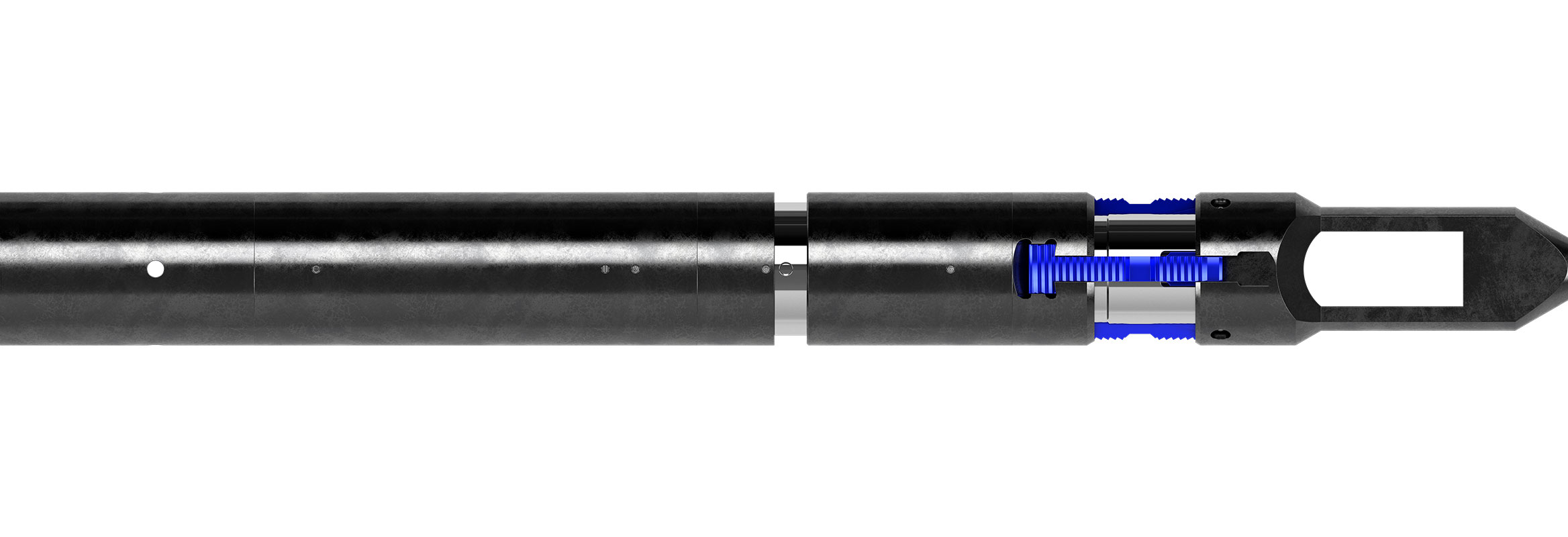 3D illustration of the Peak Family large-bore gauge hanger. 