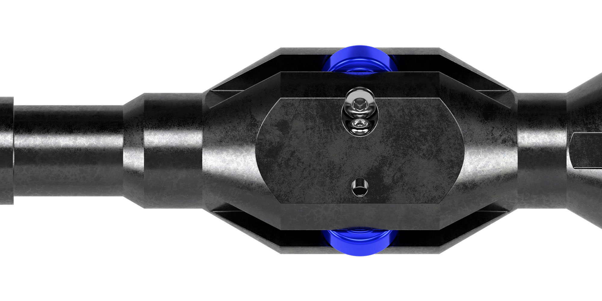 WellGlide roller-centralizer sub for conveying wireline and slickline toolstrings in deviated wells.